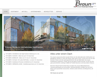 website Modehaus braun